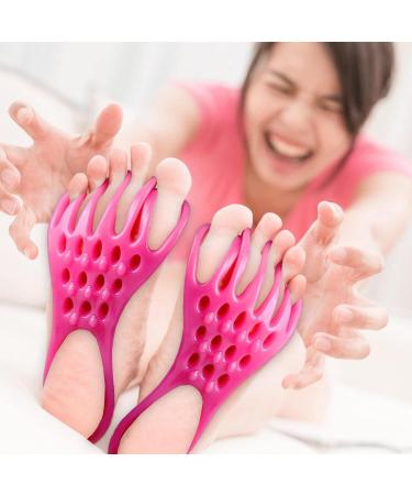 High Elasticity Toe Stretcher for Bunions Correction - 1 Pair Toe Spacers with Bump Massage Points for Women Men (Pink) - Buy Online on GoSupps.com