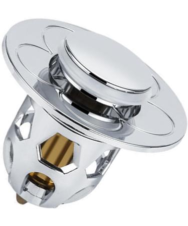 Popup Sink Plug Drain Strainer Drain Fitting Plug for Countertop Sinks with Anti-Clogging Strainer 6x6x6cm/2.4x2.4x2.4inch Brass - Buy Online on GoSupps.com