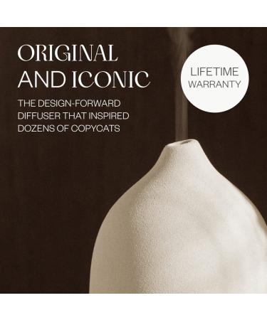 Vitruvi Stone Diffuser - 90ml Ceramic Ultrasonic Essential Oil Aromatherapy White - Buy Online on GoSupps.com
