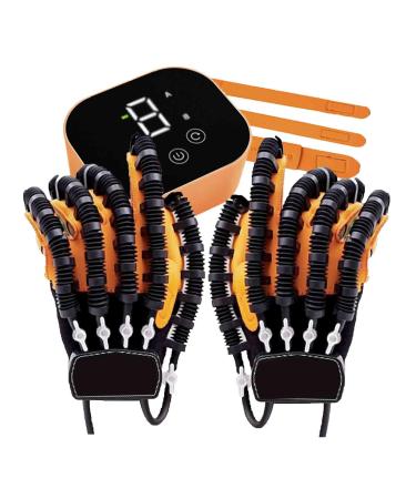Hand Rehabilitation Robot Gloves Intensity Adjustable Hemiplegia Stroke Arthritis Left & Right Hand Finger Rehabilitation Trainer Relieve Hand Stiffness Chargeable Left+right XX-Large