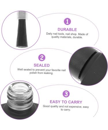  ARTSEWPLY 10 Pieces Bottle Nail Polish Nail Gel Builder Holder For Nail Polish Refillable Nail Polish DIY Nail Couture Gel Nail Polish Package Nail Bottles Para Plastic P.p Black - Buy Online on GoSupps.com