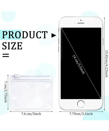 Reusable Zippered Pill Pouch Set - 12 Clear Plastic Bags with Slide Lock for Travel Medicine Organization and Storage of Pills and Small Items - Buy Online on GoSupps.com