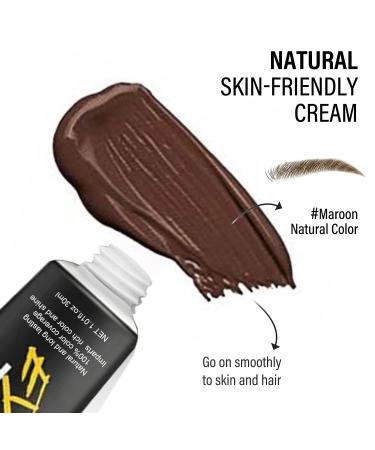 Maroon Eyebrow & Eyelash Color Kit for Salon & Home Use - Long-lasting Tint for Perfect Results - Buy Online on GoSupps.com