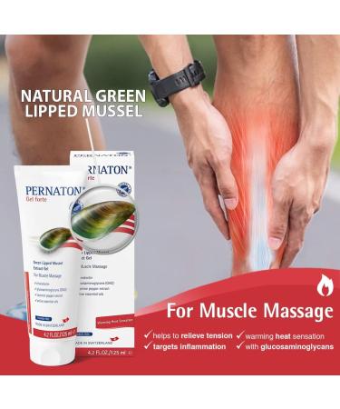 Pernaton Green Lipped Mussel Gel Forte 125ml - Muscle Massage Gel - Buy Online on GoSupps.com