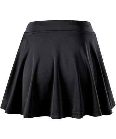 easyforever Kids Girls Pleated Tennis Golf Skirt with Shorts Skort - Black 8-9 - Buy Online on GoSupps.com
