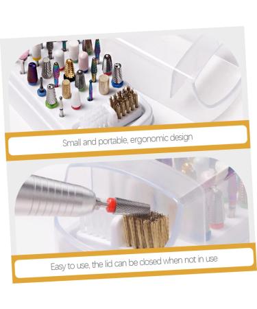 Beaupretty Grinding Head Cleaning Box Manicure Supplies Nail Salon Product Manicure Supply Nail Art Stand Nail Tech Organizers and Storage Display Stand Plastic Ceramics Women's - Buy Online on GoSupps.com