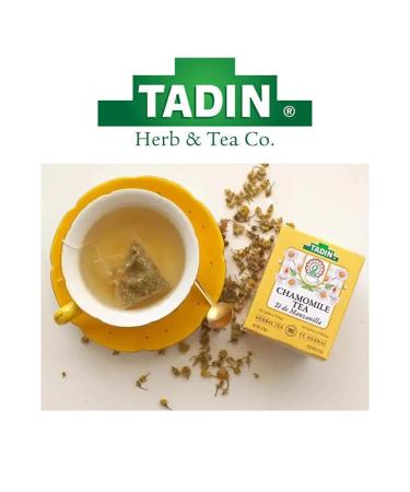 TADIN Chamomile Tea: Stomach Pain Relief, Anti-inflammatory & Relaxing Effects, Caffeine-Free, Non-GMO - 3-Pack 0.76 Oz, 24 Count - Buy Online on GoSupps.com