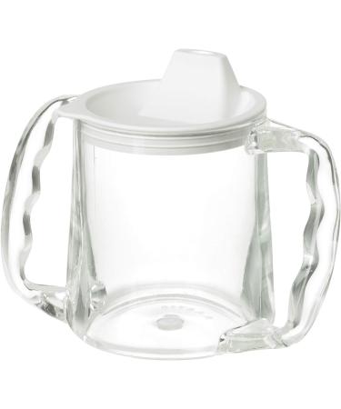 Homecraft Caring Mug - Two Handle Easy Grip Portable Travel Mug 300ml - Spill Resistant with Large Spout Opening for Children, Elderly, and Disabled Users - Non-Retail Packaging - Buy Online on GoSupps.com