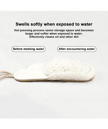 Loofah Dish Sponge Kitchen Eco Scrub Scourer | Eco-Friendly Non-Scratch Dishwashing Sponge for Pans and Pots Kitchen Cleaning Rowces Clouds - Buy Online on GoSupps.com