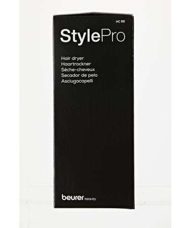 Beurer HC 55 Ion Hair Dryer Professional Ionic Technology Retractable Cord Nozzle & Diffuser Black | International Shipping Available - Buy Online on GoSupps.com