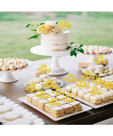 LXASIY 24PCS Oh Baby Cupcake Topper Gold Glitter Baby Shower Cupcake Picks Decorations for Baby First Birthday Baby Shower Party Supplies 24pcs Oh Baby Cupcake Toppers - Buy Online on GoSupps.com