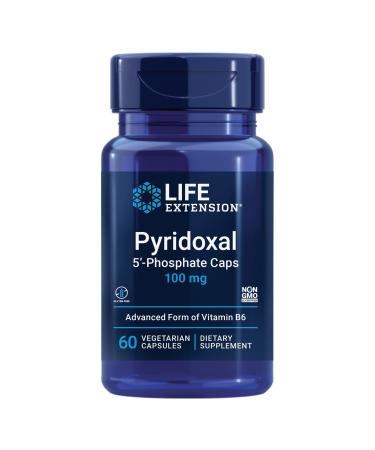 Life Extension Pyridoxal 5'-Phosphate Caps 100 mg 60 Vegetarian Capsules