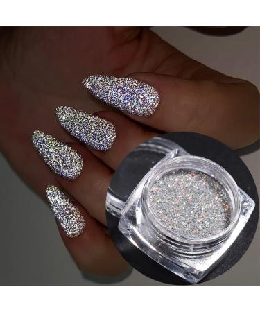 Reflective Nail Glitter Powder - Sparkling Diamond Glitter for Nails - Holographic Sequins - Party Nightclub Nail Art Decoration (6 Boxes) - Buy Online on GoSupps.com