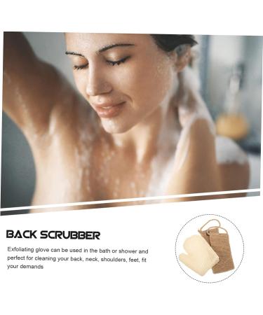 POPETPOP 1 Set Sisal Bath Set Bath Towel Foaming Bath Glove Back Scrubber Loofah Shower Gloves Body Scrub Towel Shower Scrub Bath Scrubber Towel Shower Towel Washer Man Exfoliating Jute - Buy Online on GoSupps.com