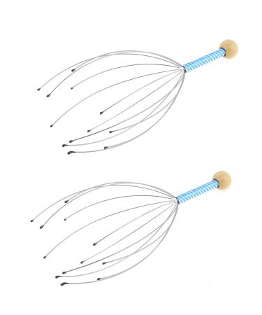 rieder 2X Metal Finger Neck Scalp Head Stress Relax Massage Massager