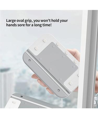 LTLJX Magnetic Window Cleaner Double Sided Outside Window Cleaner Tool with Comfortable Handle Wiper for High-Rise Glass Or Fish Tanks Glass Thickness 18 to 30mm - Buy Online on GoSupps.com