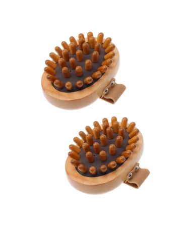 Minkissy 2 STK Massage device Fascia Massage Tool Cold Roll massage roll Massage tools essential oils for the body scalp massage brush Hand tools Soiling bathing brushes rubber 11x8cmx2pcs different colors x 2 pieces
