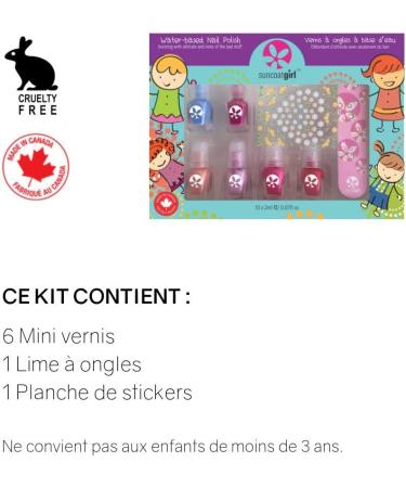 SuncoatGirl Merry Mini Mani Kit - 10 Piece Set for Creative Nail Art - Buy Online on GoSupps.com