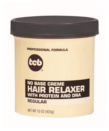 TCB No Base Creme Hair Relaxer Regular 15 Ounce by Tcb