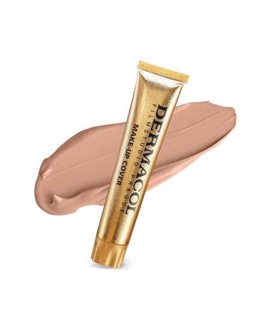 Dermacol Full Coverage Foundation - Matte Liquid Makeup with SPF 30 Waterproof for Oily Skin & Dark Circles Long-Lasting 30g Color 209 - Buy Online on GoSupps.com