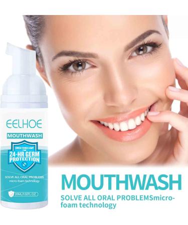 Teethaid Mouthwash & Whitening Foam Toothpaste - Fresh Breath & Dental Health (2PCs) | Buy Internationally - Buy Online on GoSupps.com