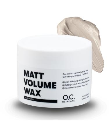 O.C.Haircare matt volume wax - strong volume hair wax for men - matte structure healthy gloss & strong support - without gluing - ideal for fine and thin hair - immediately more volume - Buy Online on GoSupps.com