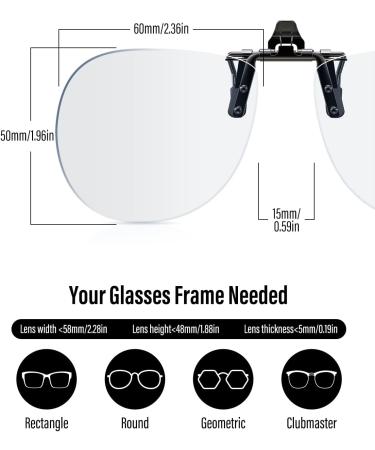Goiteia Blue Light Filter Gaming Glasses Clip-On | 380-500nm | Esport Accessories | Flip Up 50% Clear - Buy Online on GoSupps.com
