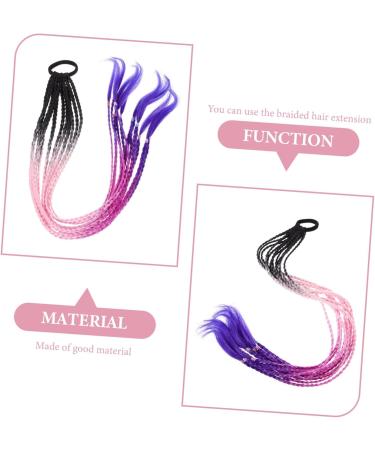 FRCOLOR Wig Ponytail Extension for Women Hair Women Hair Extensions Rainbow Hair Extension Long Braided Hairpiece Hair Extensions for Braids Women's High Temperature Wire Girl Decorate - Buy Online on GoSupps.com