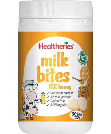 Healtheries Milk Bite Honey Flavour - 50 bites 185g - Made In New Zealand