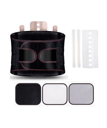GTHNHD Waist Trainer Self-Heating Lumbar Decompression Belt Lower Back Support Brace Waist Back Posture Waist Cincher Large Black