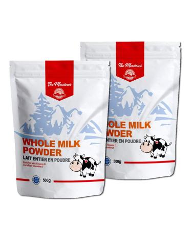 The Meadows Whole Milk Powder Multi pack rBGH and rBST Free Antibiotic Free Product of Canada (2x500g) 500 g (Pack of 2)
