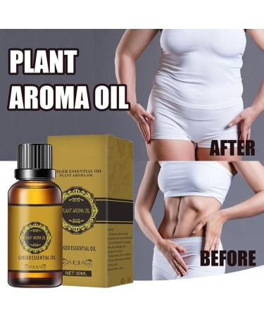 Msling Belly Drainage Ginger Oil - Natural Essential Oil for Weight Loss & Massage (30ml) - International Shipping Available - Buy Online on GoSupps.com