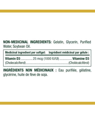 Nature's Bounty Vitamin D3 Pills and Supplement Helps Support Immune Function 1000iu 500 Softgels - Buy Online on GoSupps.com