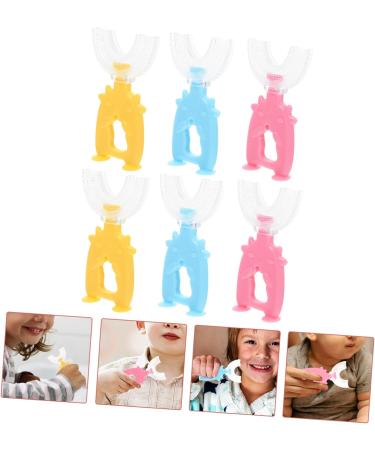 Minkissy U-Shaped Toothbrush for Children 6-Pack Manual Whole Mouth Cleaning Brush - Buy Online on GoSupps.com