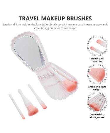 LALAFINA Mini Travel Makeup Brush Set - Eye Shadow Highlight Foundation & Blending Brushes | Perfect for On-the-Go Beauty - Buy Online on GoSupps.com