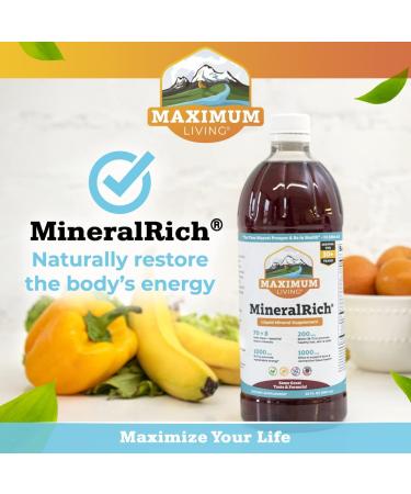 Maximum Living MineralRich Liquid Minerals Supplement - 32 oz Bottle - Buy Online on GoSupps.com