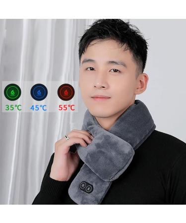 Ekakashop USB Heating Pillows & Scarves - Massage Neck Warmer 3 Speed Levels Soft & Warm for Winter - Unisex Light Brown - Buy Online on GoSupps.com