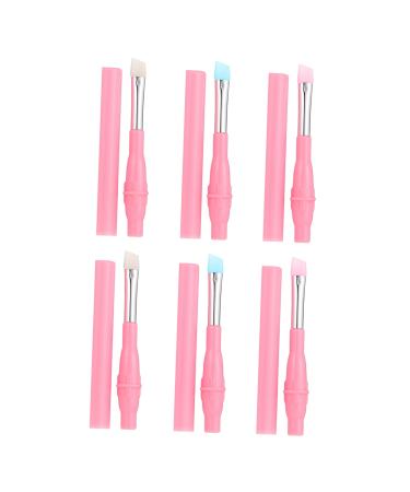 NOLITOY 6pcs Eyebrow Brush Girls Makeup Brush Kit Tanning Stickers Multi-use Makeup Brush Makeup Accessories Lip Makeup Brush Vintage Hair Comb Travel Eyes Lipstick