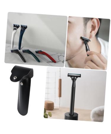 Fomiyes razor leather bag women razor case for safety razor leather case for women's razor planing covering razor holder made of leather pocket hauler storage travel wallet