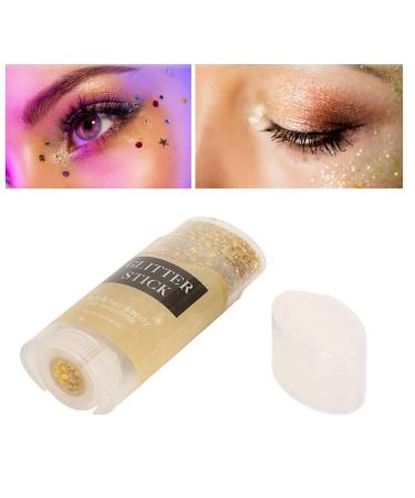 Buy Gold Glitter Stick - Safe Holographic Body & Hair Glitter Gel for Makeup | Sparkling Face & Body Sequins - 0.6oz - Buy Online on GoSupps.com