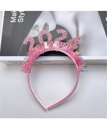 hgnxa 2024 New Year Hairband Women Students Music Festivals Photography Hairband Sequins Letter Headbands for Taking Photo Gold - Buy Online on GoSupps.com