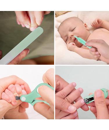Baby Nail Trimmer Electric-12 in 1 Baby Nail Clippers Safe Baby Nail File Kit with a Nail Clipper Scissor Tweezers and Nail Files - Buy Online on GoSupps.com