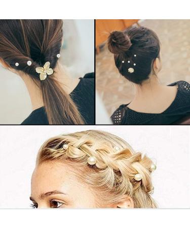 Vpang 20 Pcs Spiral Hair Pins Swirl Hair Twists - Pearl-Gold Hair Accessories for Wedding Bridal - Metal Spiral Twist Hairpins - Buy Online on GoSupps.com