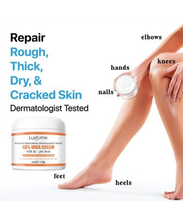 Urea Foot Cream Urea 40% Foot Cream Cracked Heel Repair Cream Foot Cream for Dry Rough Cracked Heels Feet Knees Elbows Hands and Dry Skin Deep Moisturizing Callus Remover Nourishes Soften - Buy Online on GoSupps.com