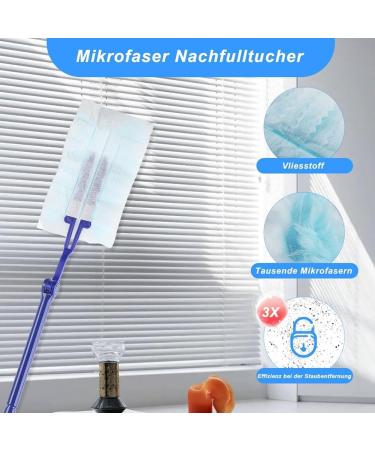 Firstrays 30 Dust Cloth with 1 Handle Microfibre Dust Cloth Duster Fit for Cleaning Dust Dirt Cleaning Dust 1Set - Buy Online on GoSupps.com