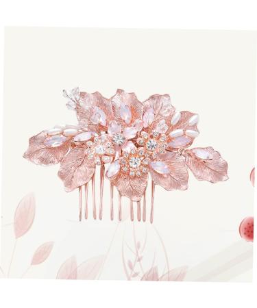 FRCOLOR Floral Hair Comb Bridal Hair Pin Bridal Headpiece Tiara Hair Accessories Bridal Headdress Comb Wedding Bride Bridal Hair Comb - Buy Online on GoSupps.com