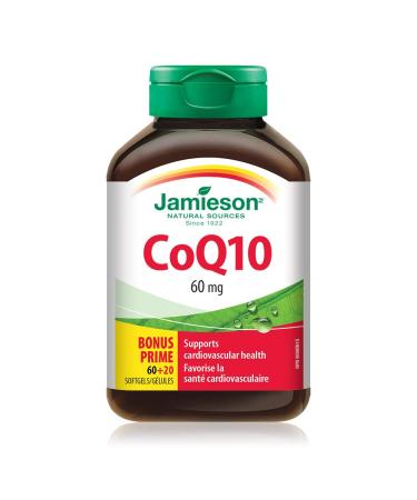Jamieson CoQ10 Antioxidants 60 mg 80 Softgels