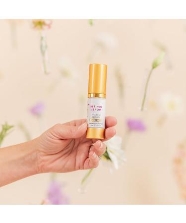 Regenerate Retinol Serum - Vegan Night Serum with Peptides & Hyaluronic Acid for Fine Lines & Wrinkles - 0.5 oz Hypoallergenic - Buy Online on GoSupps.com