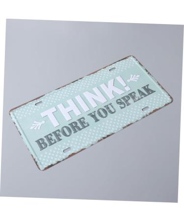 OSALADI Metal Signs Tin Signs Iron Sign Painting Iron Painting The Sign Decorations Three-Dimensional - Buy Online on GoSupps.com