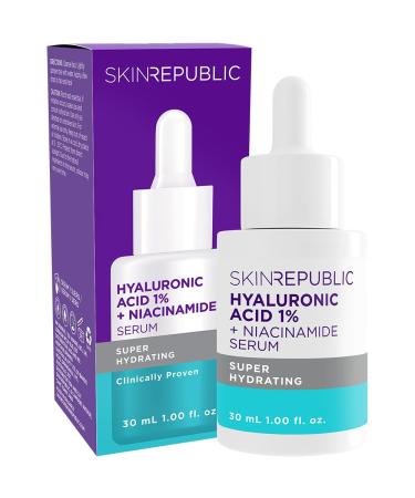 SKIN REPUBLIC Acide hyaluronique 1 % + niacinamide (30 ml). S rum hydratant - Hyaluronique